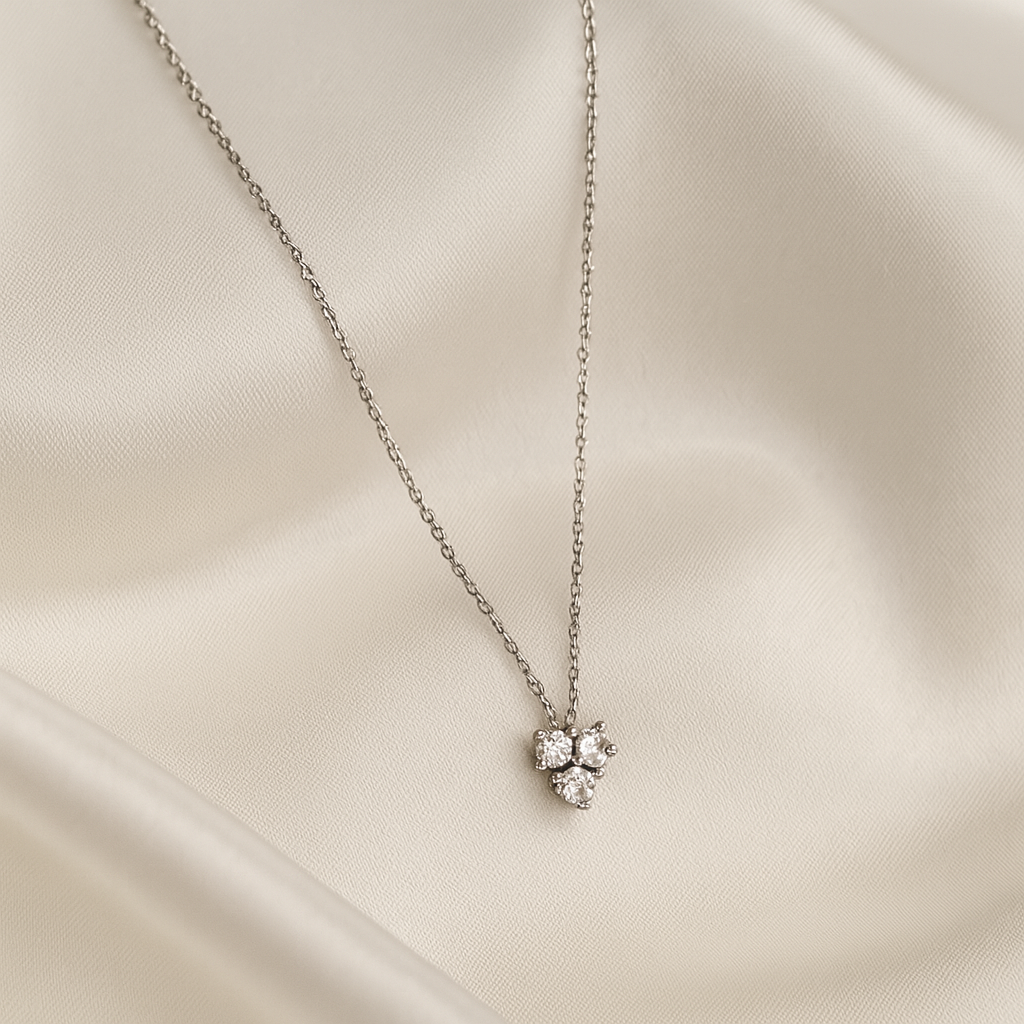 Collar Plata ✨Trío Brillos