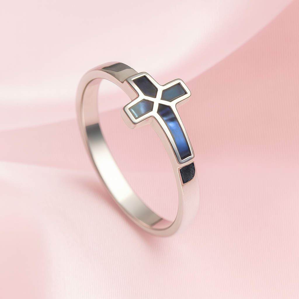 Anillo de Plata Cruz Abulón