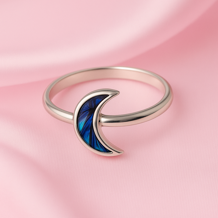 Anillo de Plata Luna Abulón