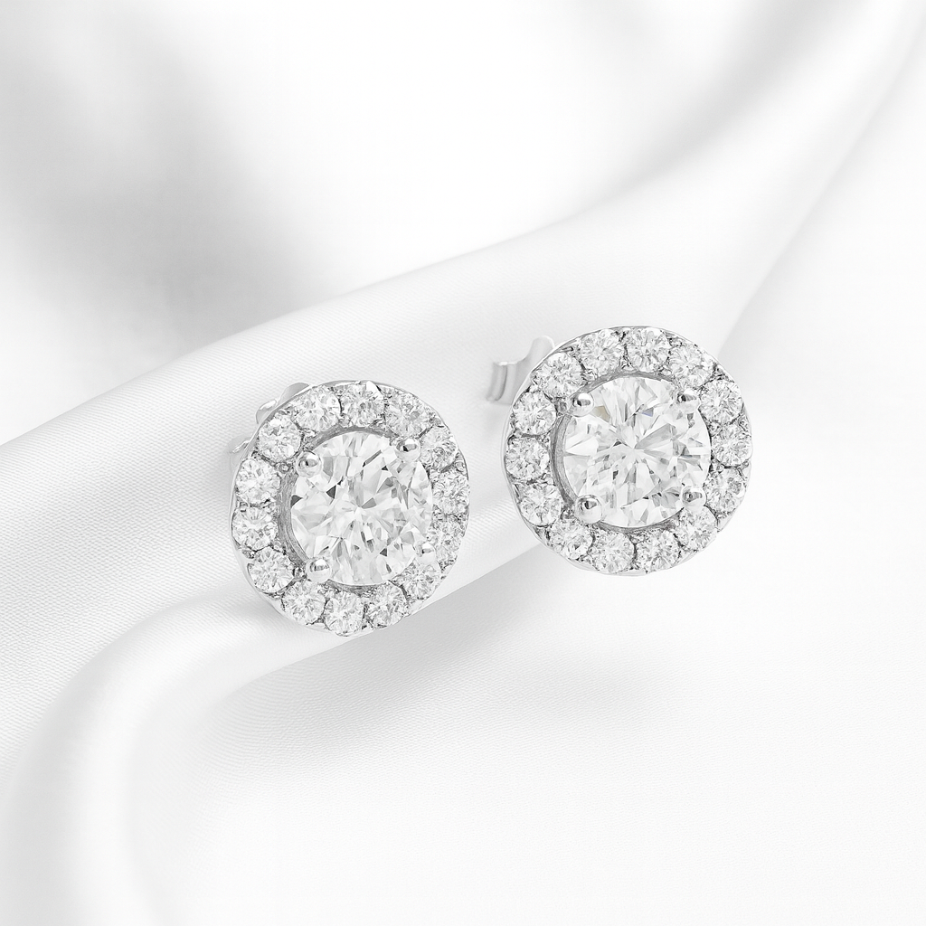 Aretes Redondo Halo 😇 Plata 8MM