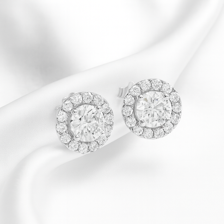 Aretes Redondo Halo 😇 Plata 8MM