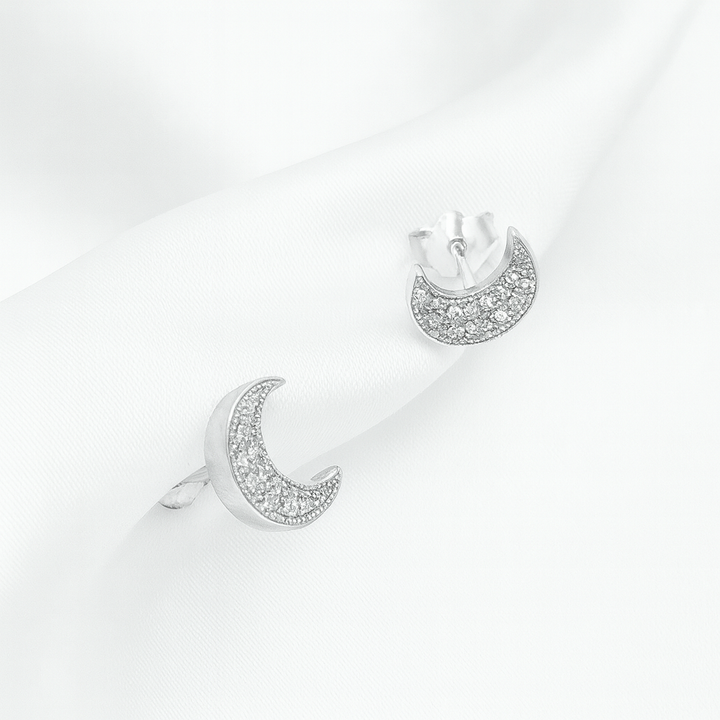 Aretes de Plata Lunita