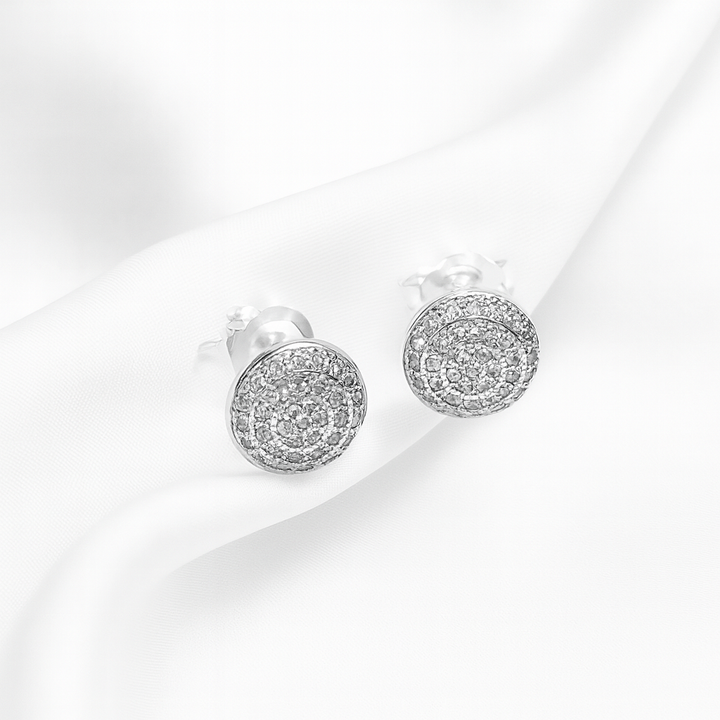 Aretes Plata Medio Circulito ❤️ 8MM