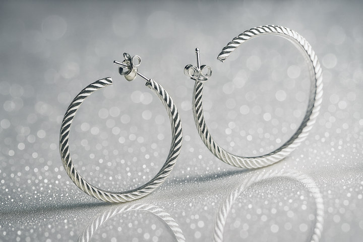 Argollas de Plata Bling