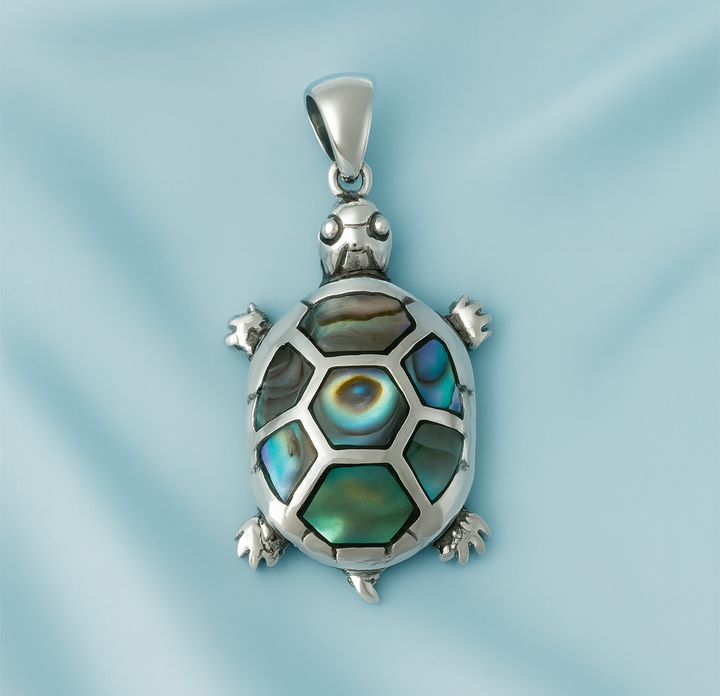 Dije de Plata Tortuga Abulon