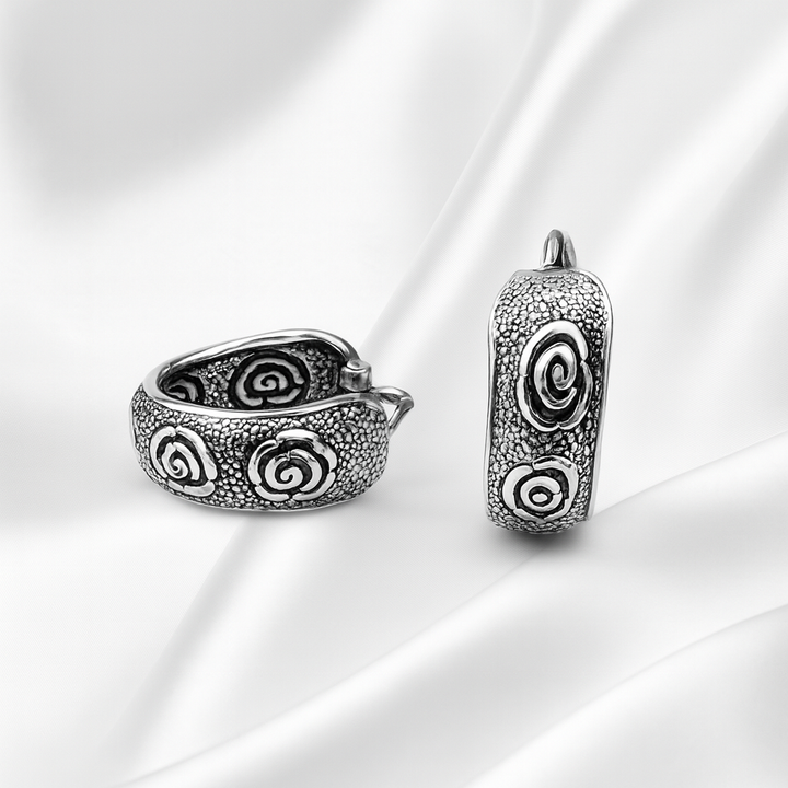 Argollas Plata Rosa 16MM