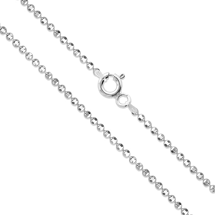 ✨ Cadena de Bolitas Diamantadas – Elegancia Pura en Plata 925 ✨ 