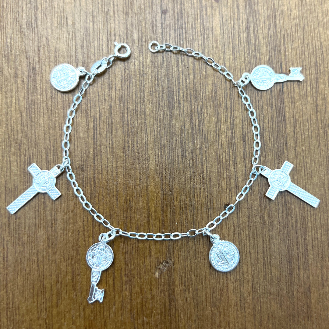 Pulsera de Plata Rosario