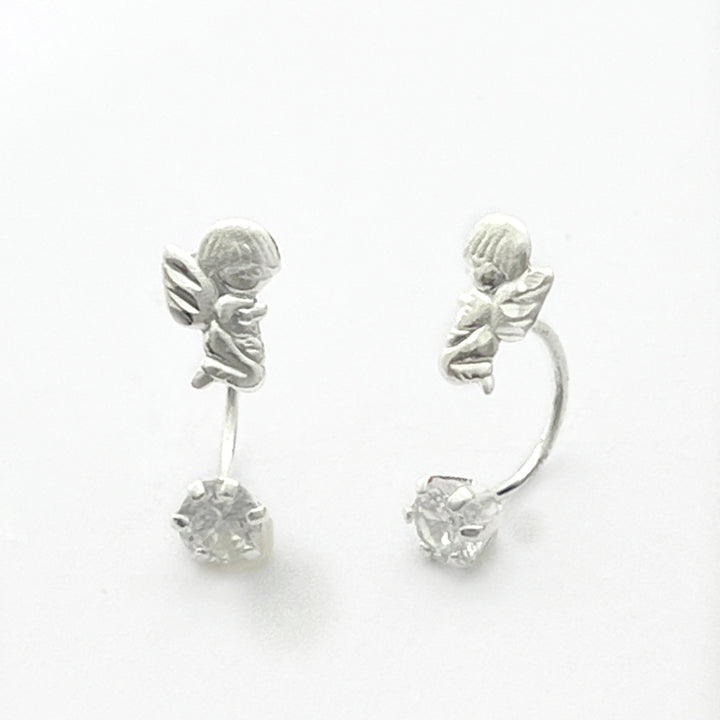 Aretes Ángel Teléfono 5MM Plata