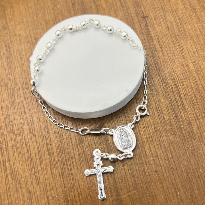 Pulsera de Plata Rosario
