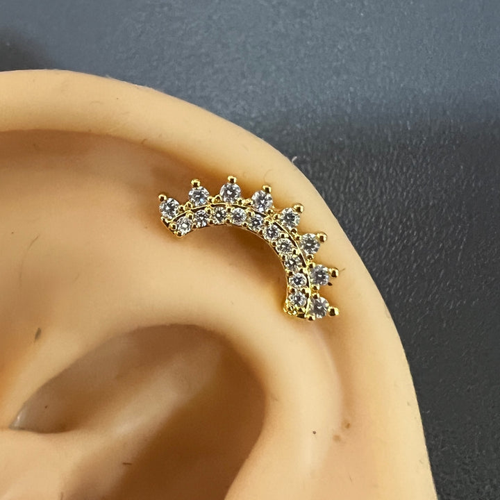 Arete Quirúrgico 🧡 Curvo Dorado