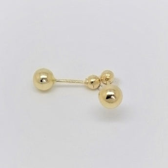 Aretes de Oro 10k Bola 2.5MM
