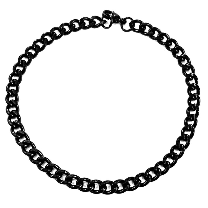Pulsera Acero Curb Negra 5MM