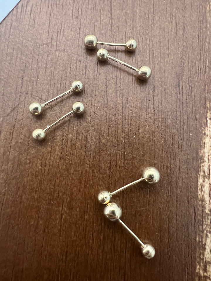 Aretes de Oro 10k Bola 2.5MM