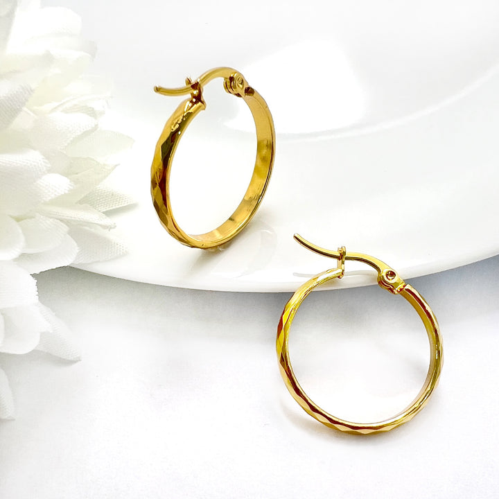 Argollas Verano 20MM Dorada Acero