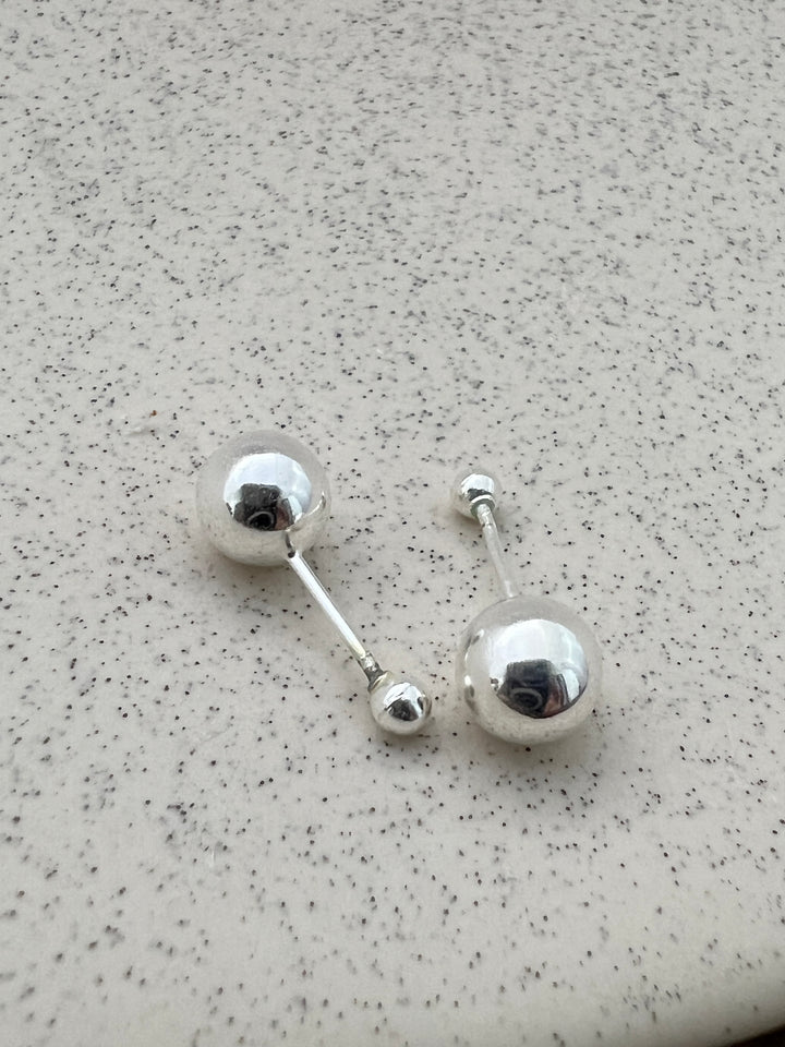 Aretes Bola 4MM Plata