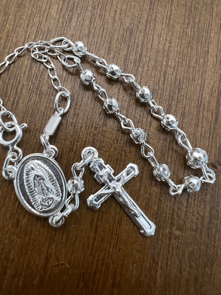 Pulsera de Plata Rosario