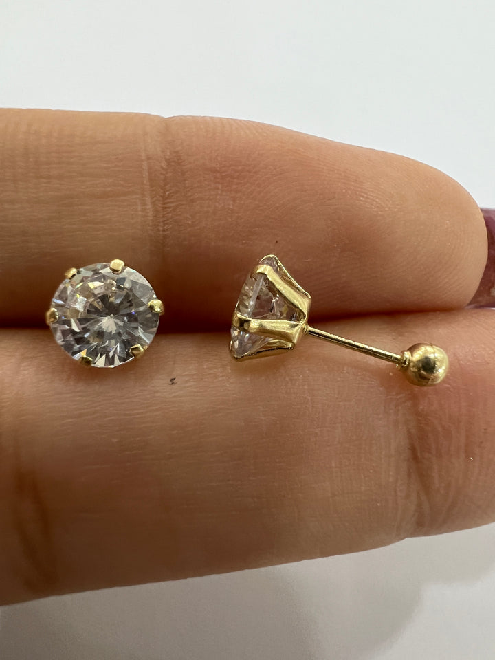 Aretes de Oro 10k Deneb 6MM
