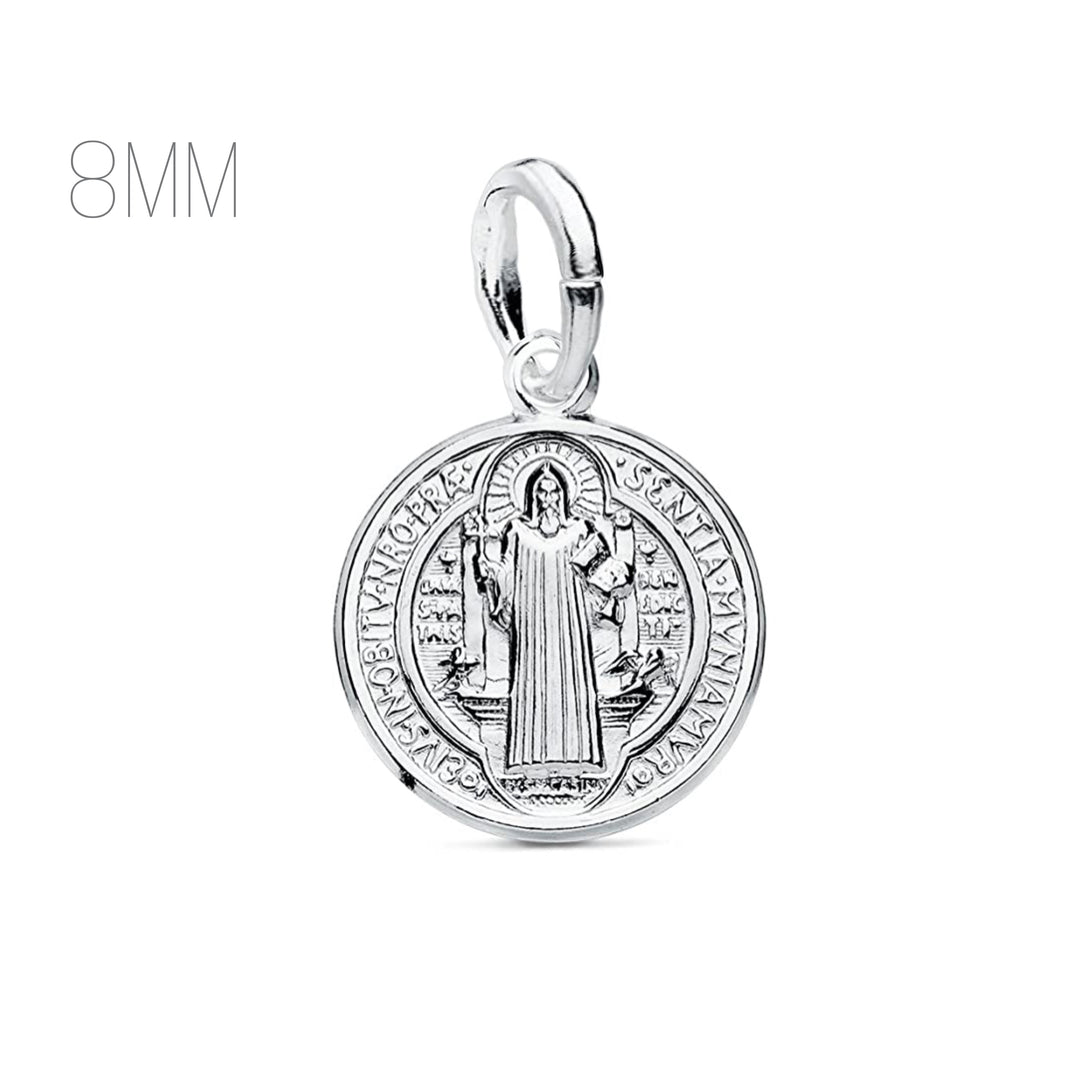 Dije San Benito 8MM Plata
