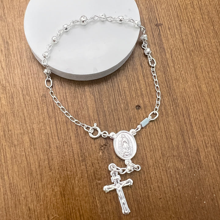 Pulsera de Plata Rosario