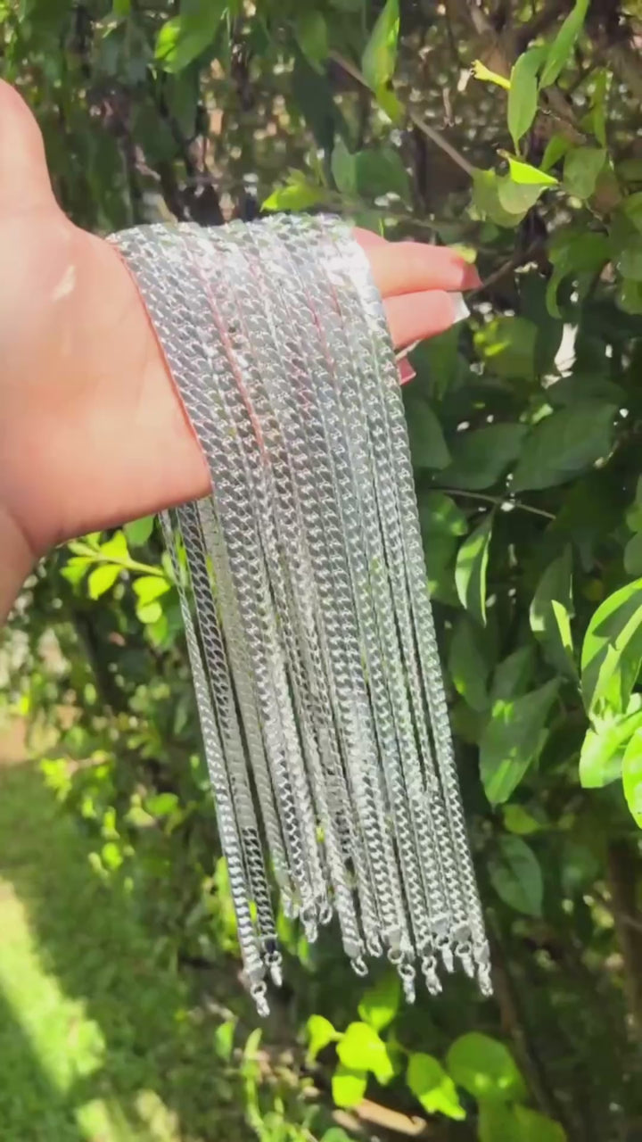 Cadena Cubana Miami Blanca 55CM