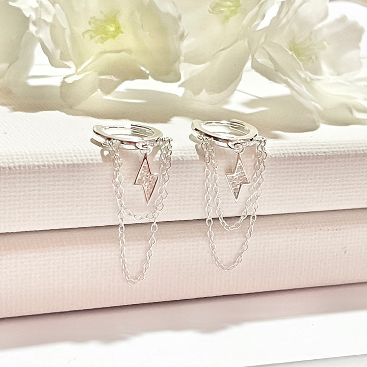 ⚡️ Rayos y Cadenas en Argollas de Plata 925 | Nicola Joyería CR 🇨🇷