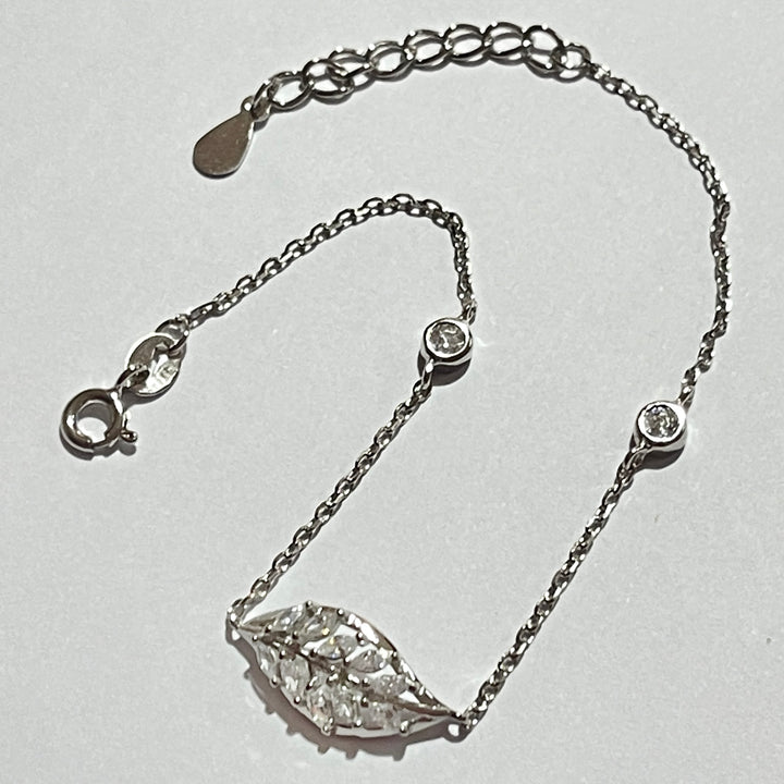 Pulsera Plata 🍃 Hoja | Nicola Joyería