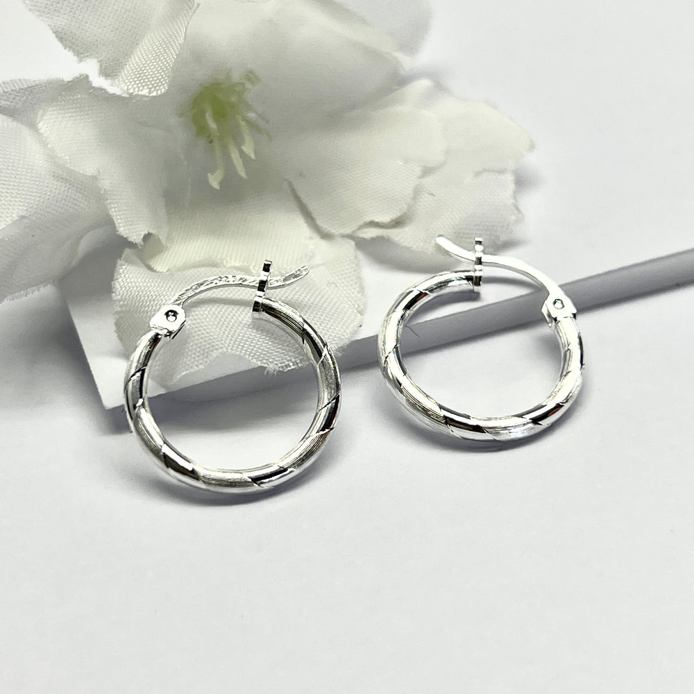 Argollas de Plata Tubo 13MM