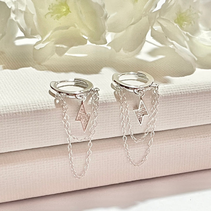 Huggies de Plata Rayo ⚡️