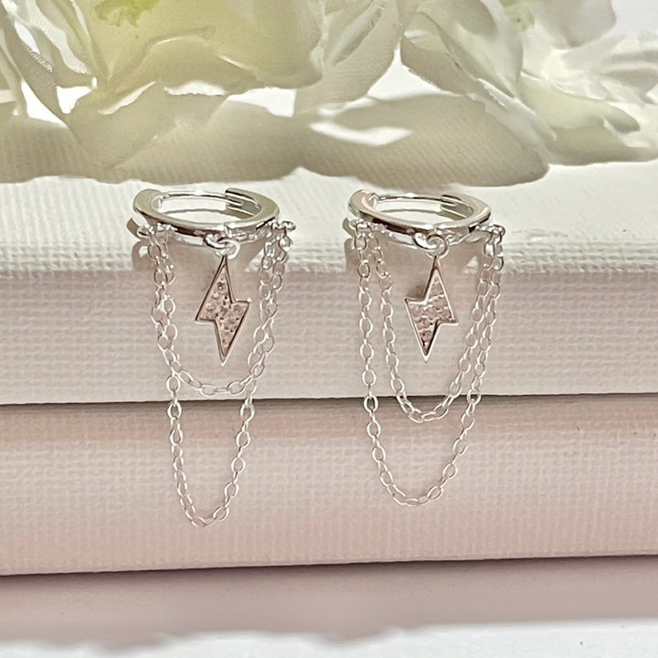 ⚡️ Rayos y Cadenas en Argollas de Plata 925 | Nicola Joyería CR 🇨🇷