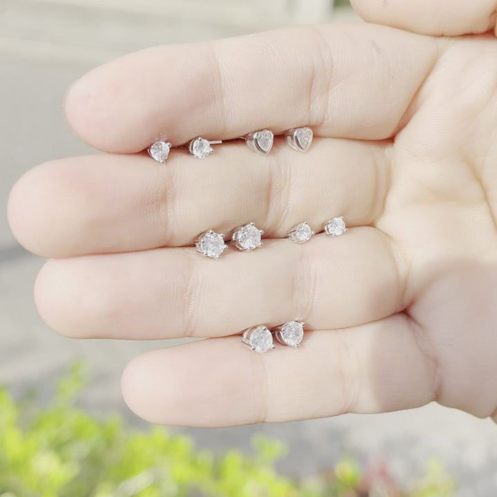 Aretes Chispa Plata Bling