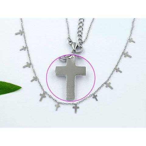 Gargantilla de Acero Cruzitas