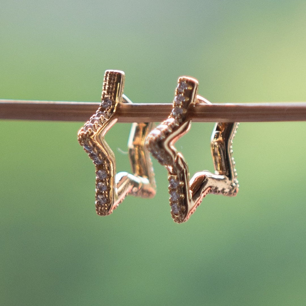 Aretes de Acero Estrella | Nicola Joyería en Costa Rica