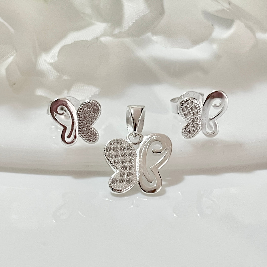 Juego Plata Mariposa Lisa 🦋