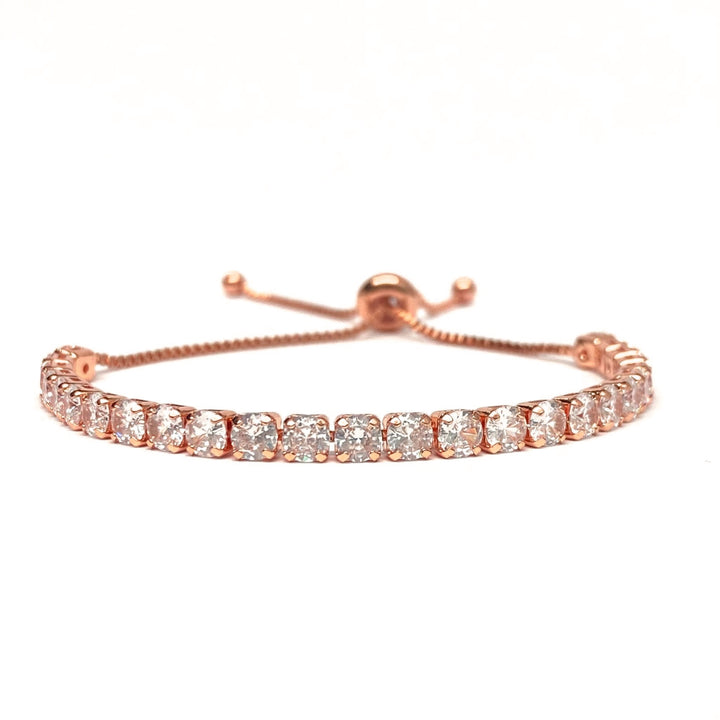 Pulsera Acero 💎 Tennis Bracelet Oro Rosa