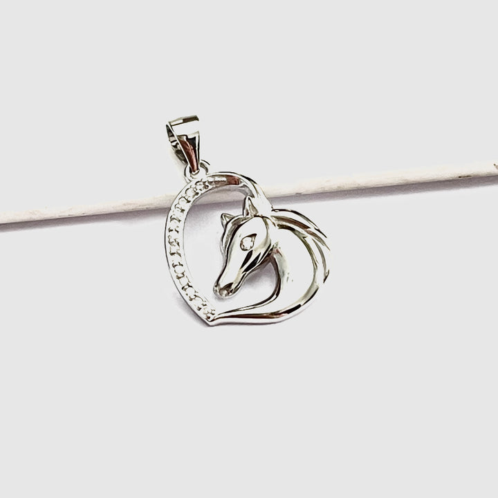 Dije Caballo 🐎 Corazón Plata 925