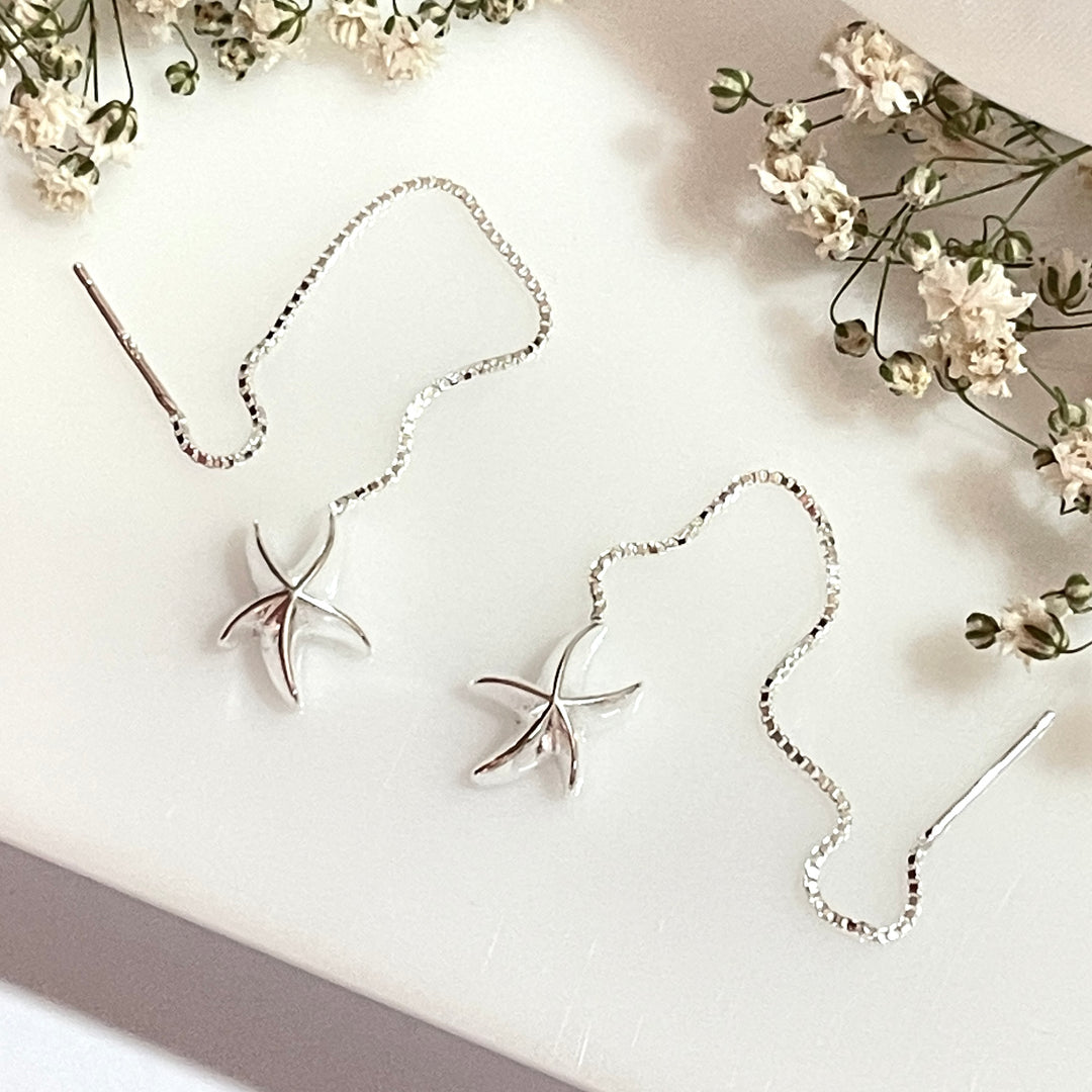 Aretes de Plata Estrella de Mar | Plata 925 en Costa Rica