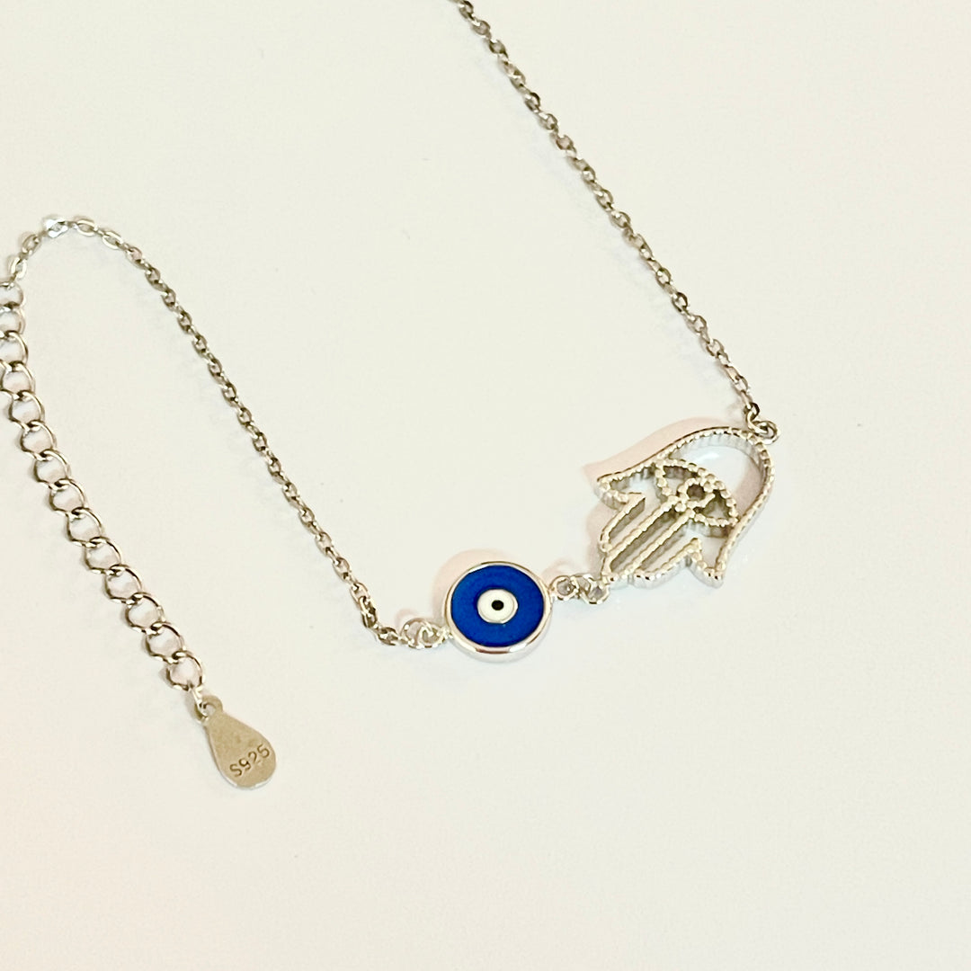 Pulsera Plata 🧿🪬Ojo Turco