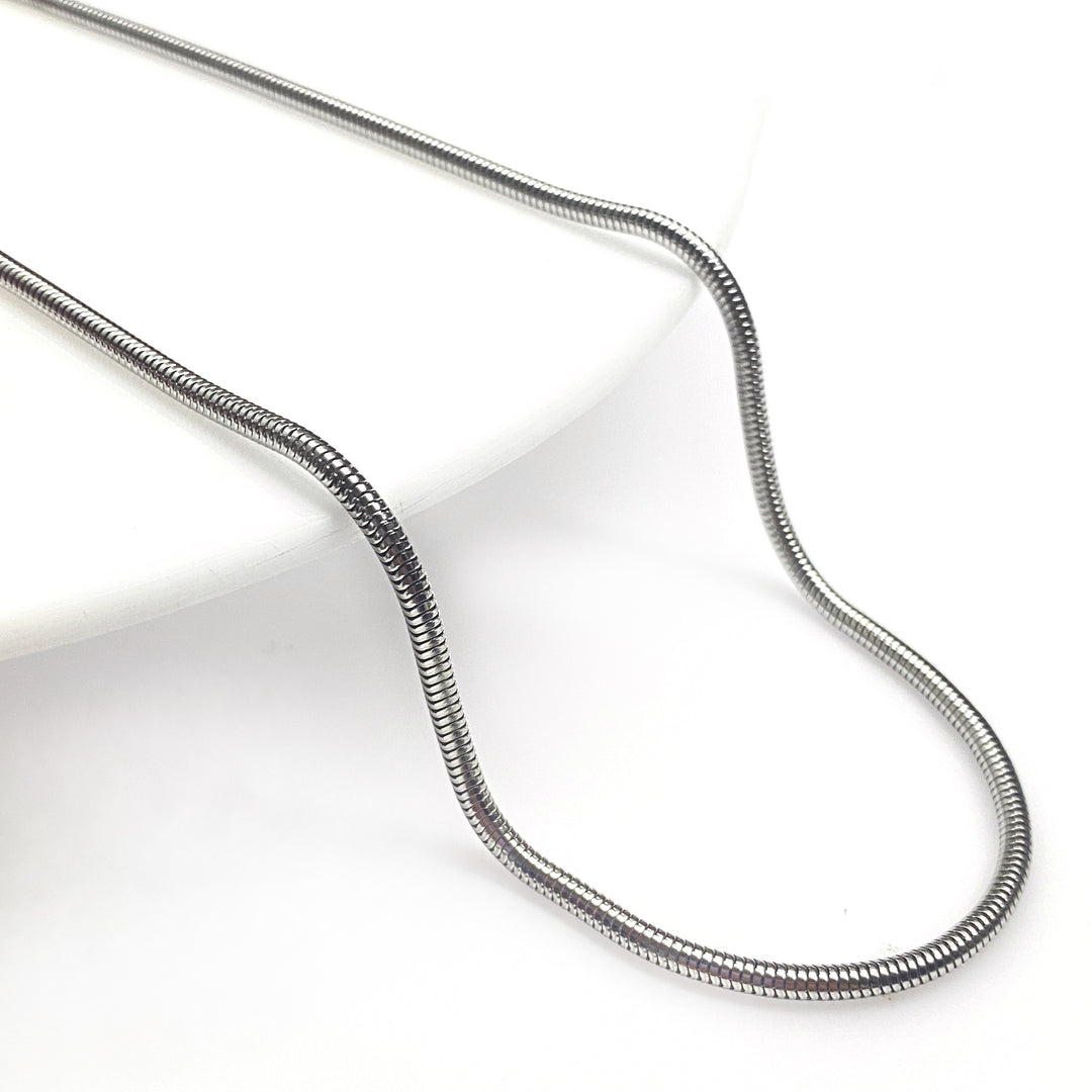 Cadena Acero 🐁 Cola Ratón 3.2MM Plateada | Nicola Joyería