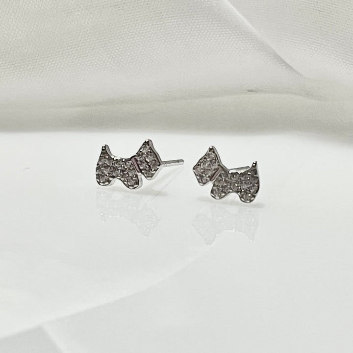 Aretes Plata 🐕Perro 8MM | Nicola Joyería 