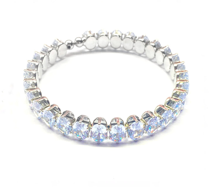 Pulsera Acero 🤍 Aro Plateado