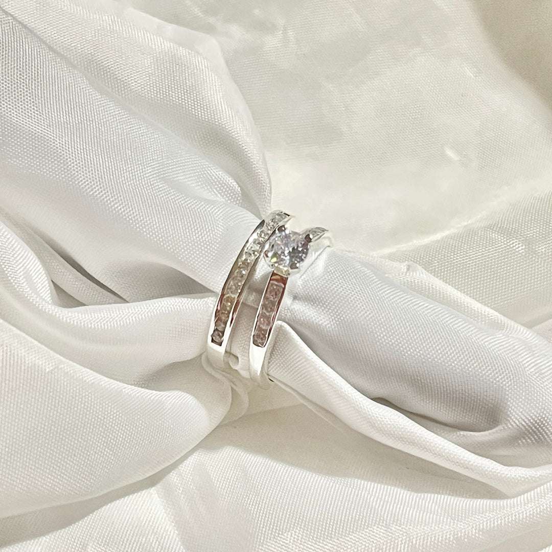 Anillos Dúo Galaxia 🌌 - Plata 925 | Nicola Joyería 