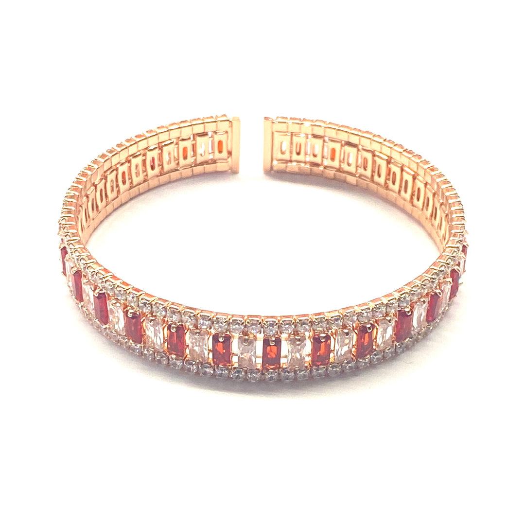 Pulsera Acero 💗🟥 Aro Oro Rosa