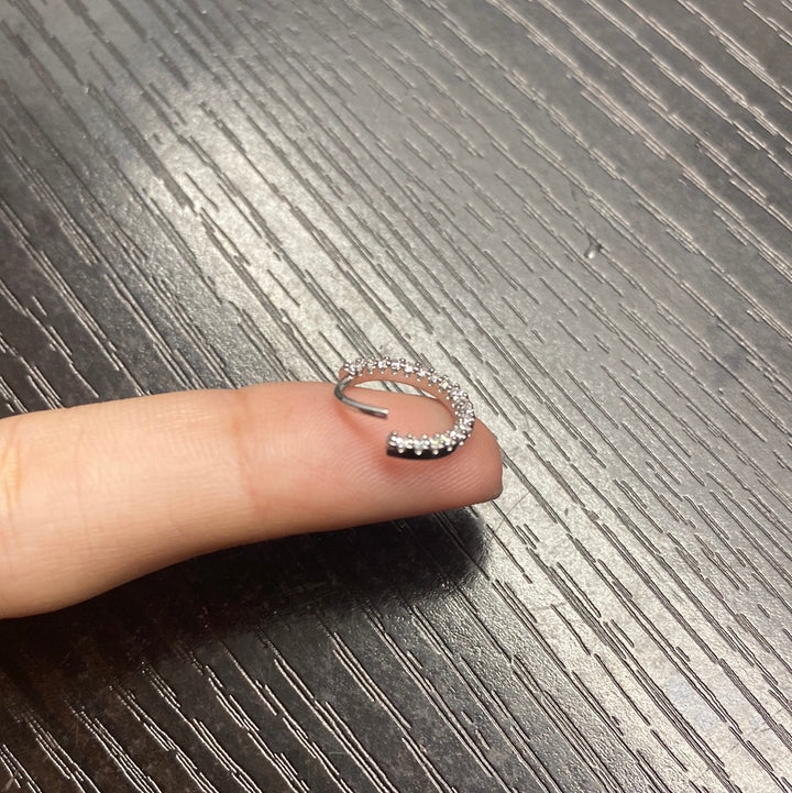 Clicker Presión Quirúrgico Circonitas Blancas Laterales