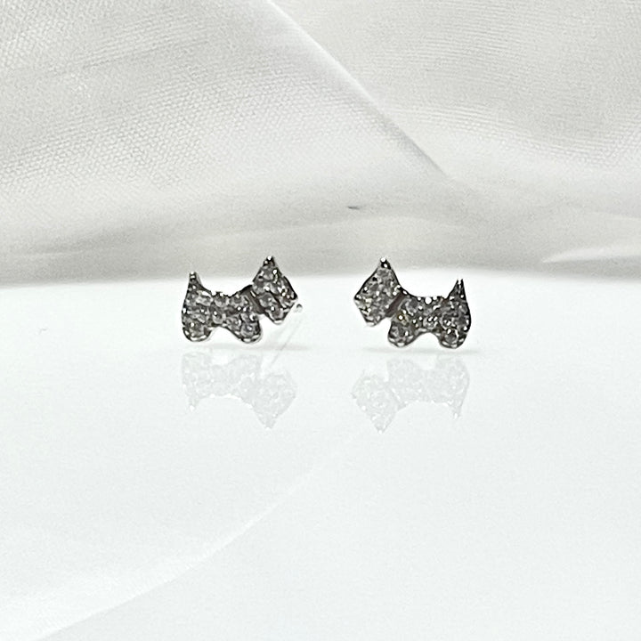 Aretes Plata 🐕Perro 8MM | Nicola Joyería 