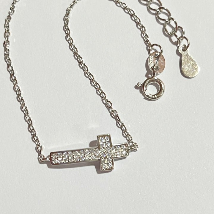 Pulsera Plata Cruz | Nicola Joyería