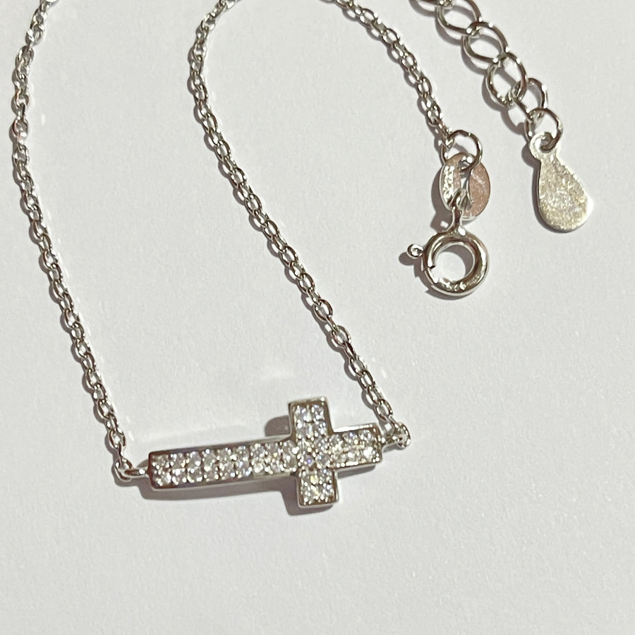 Pulsera Plata Cruz | Nicola Joyería
