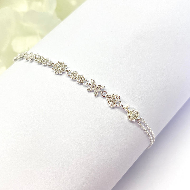 Pulsera de Plata Mariposa e Infinito | Nicola Joyería en Costa Rica