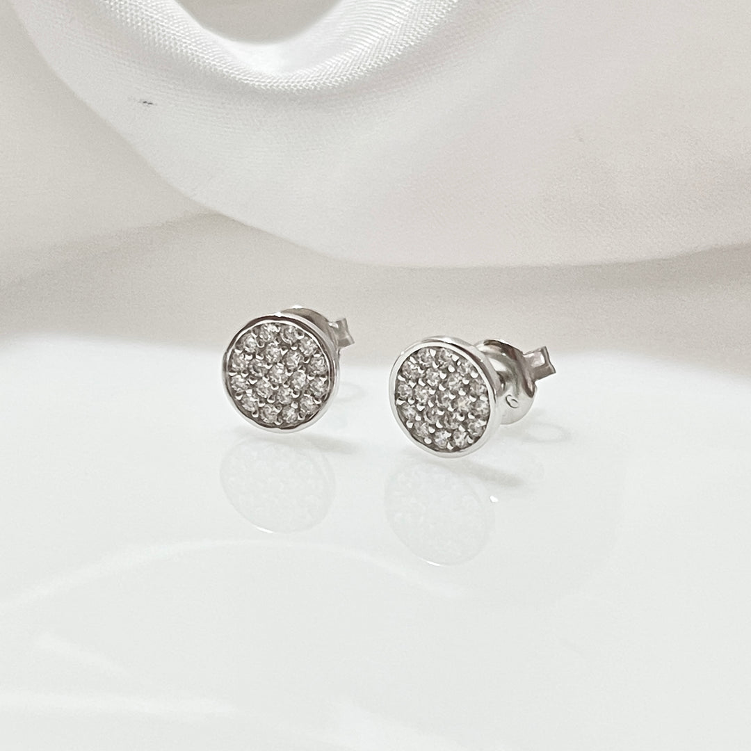 Aretes Plata 🔴Circulito Plano