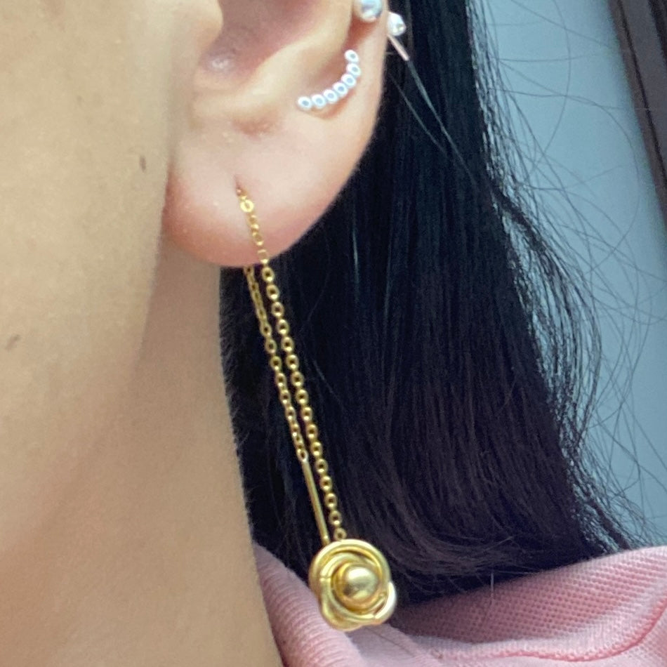 Aretes Acero 🌺 Aguja